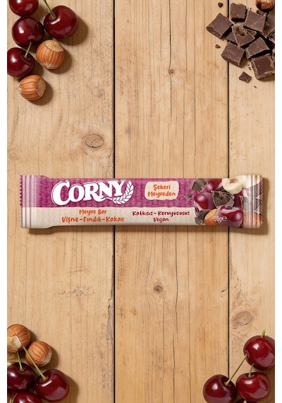 Corny Vişne Fındık Kakao Meyve Bar 35gr X - 12 Adet