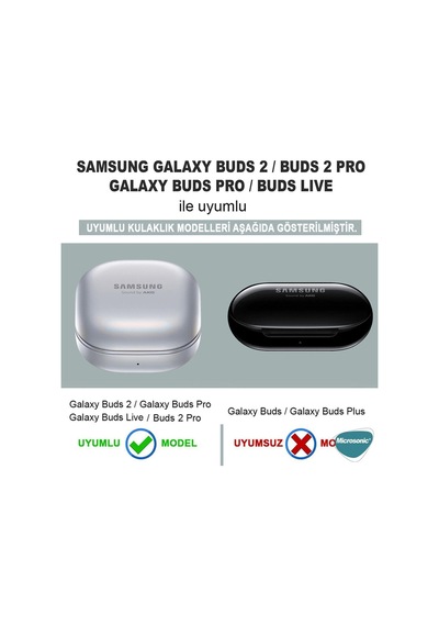 Samsung Galaxy Buds 2 - Buds Pro - Buds Live - Buds 2 Pro - Buds Fe Uyumlu Kılıf Süslü Kalp Desenli Mor-kalp