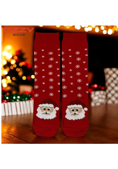 Ozzy Socks Unisex Yılbaşı Çorap 3 Çift Yeşil