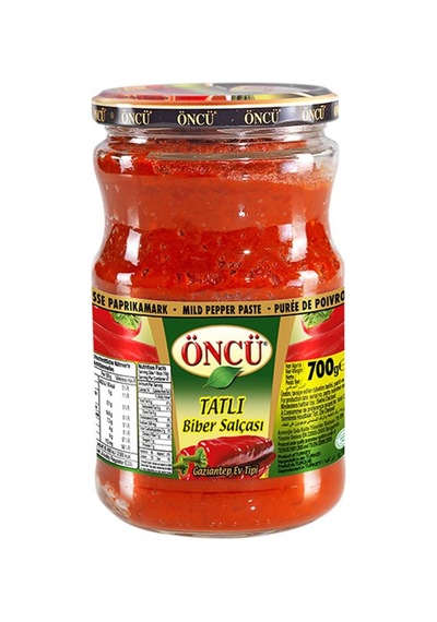 Öncü Tatlı Biber Salçası Cam 700 G