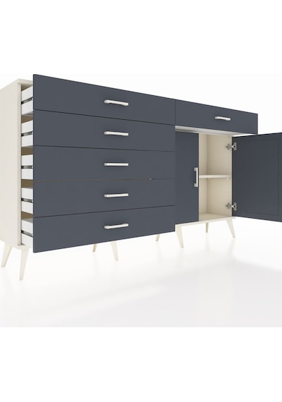 Arges Konsol Tek Raflı 6 Çekmeceli 2 Kapaklı 176x30x99 Aytaşı-ant Aytaşı-antrasit Arges Konsol Tek Raflı 6 Çekmeceli 2 Kapaklı 176x30x99 Aytaşı-ant Aytaşı-antrasit