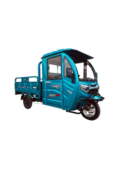 Arora E- 3 Tekerli Kapalı Kabinli Kasalı Elektrikli Motosiklet Mavi