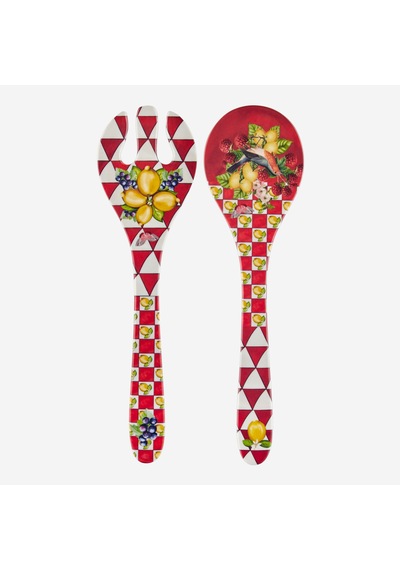 Kırmızı Melamin Servis Seti 28 Cm