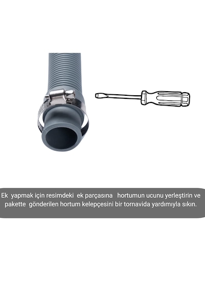Çamaşır Ve Bulaşık Makinası İçin Körüklü Pis Su Tahliye Hortumu