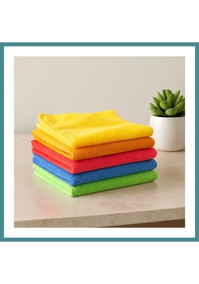 Trendexa Mikrofiber Temizlik Bezi 30x30 Cm 14'lü Mac Çok Renkli