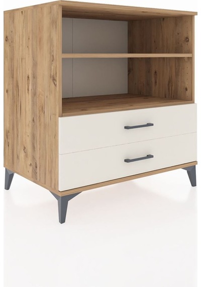Kronos Şifonyer 2 Raflı 2 Çekmeceli 88x59x96 Çam-aytaşı Atlas Çam