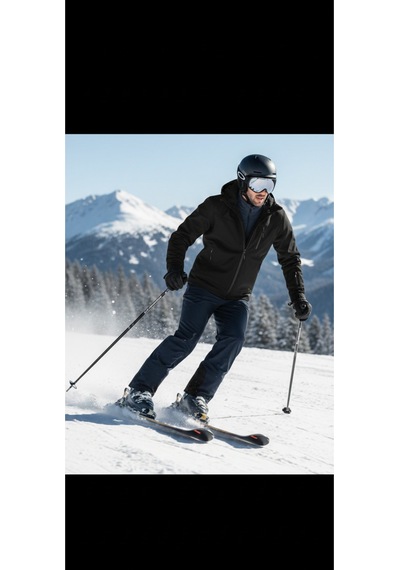 Luxıc Core Erkek Kapüşonlu Softshell Mont Siyah Suya Dayanıklı, Rüzgar Geçirmez Outdoor Mont