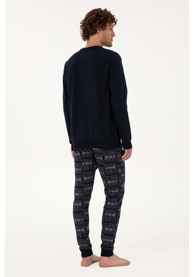 U.s. Polo Assn. Erkek Lacivert Pijama Takım 50318606-vr033 Lacivert