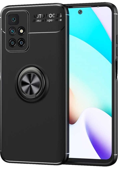 Xiaomi Redmi 10 Kılıf Zore Ravel Yüzüklü Silikon Kılıf