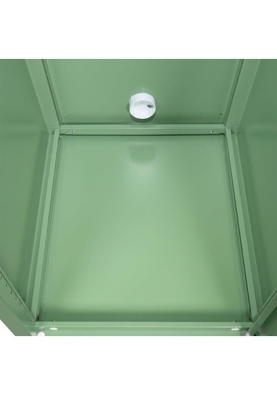 Ziglat 1550 Serisi Kilitli Metal Home Office Dolabı%70 Perfore Kapaklı Yeşil 450x1500x450 Mm