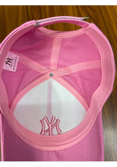 Hamze Ny New York Nakış Pamuk Unisex Beyzbol Cap Şapka Pembe