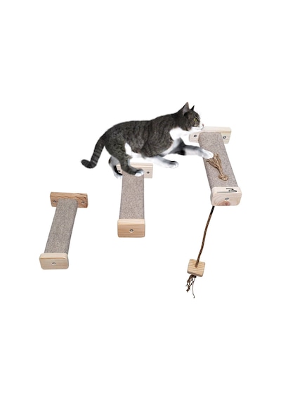 Tırmalamalı Kedi Basamağı Kedi Köprüsü Duvar Yürüyüş Yolu 2 Renk