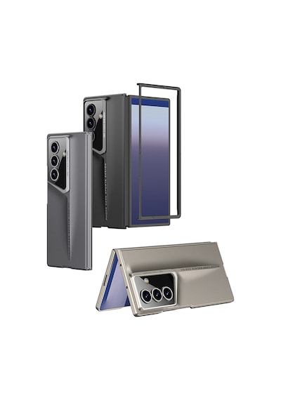 Teleplus Samsung Galaxy Uyumlu Z Fold 7 Kılıf Kamera Korumalı Procase Sert Kıpta Kapak