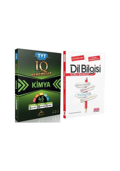 Paraf Tyt Iq Kimya Deneme Ve Akm Dil Bilgisi Soru Bankası Seti 2 Kitap