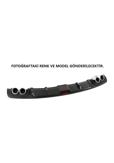 Ford Escort Uyumlu Body Kit Difüzör 4 Çıkış Siyah Yuvarlak