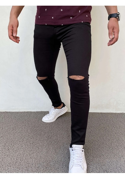 Modefendi Slim Fit Kot Pantolon Siyah
