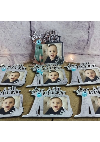 Baskıcı Amca 1 Yaş Pleksi Magnet GÜMÜŞ