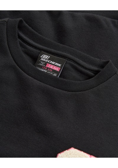 Skechers G Lw Collage Sweatshirt Büyük Kız Çocuk Siyah Sweatshirt Sk2620117-3817