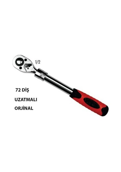 Lokma Cırcır Kolu, Uzatma, 1/2", 72 Diş