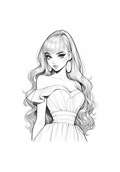 Anime Güzel Kızlar Boyama Kitabı 100 Süper Boyama