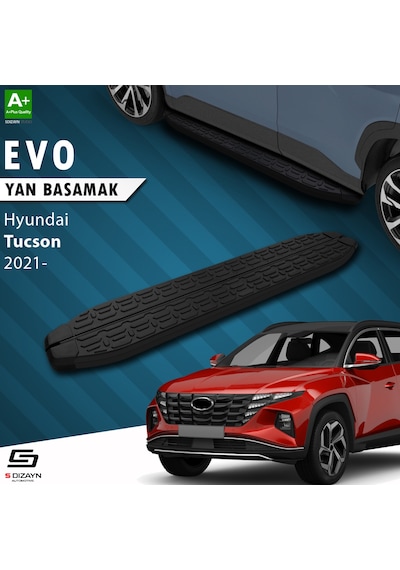 S-dizayn Hyundai Tucson 4 Evo Siyah Yan Basamak 173 Cm 2021 Üzeri