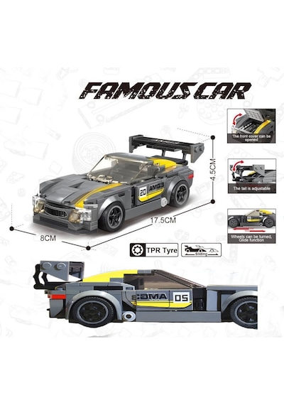 Teknik Mercedes Amg Gt3 Yapı Oyuncak Araba Yapı Oyuncak Araba Yapı Blok Mercedes Oyuncak Araba