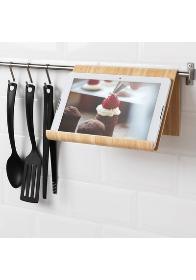 Lexroo Vıvalla Bambu Kaplama Tablet Standı, 26x17 Cm