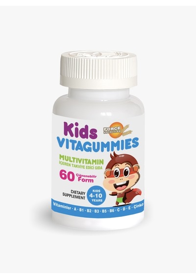 Force Nutrition Kids Vitagummies Çiğnenebilir Multivitamin 60 Kapsül