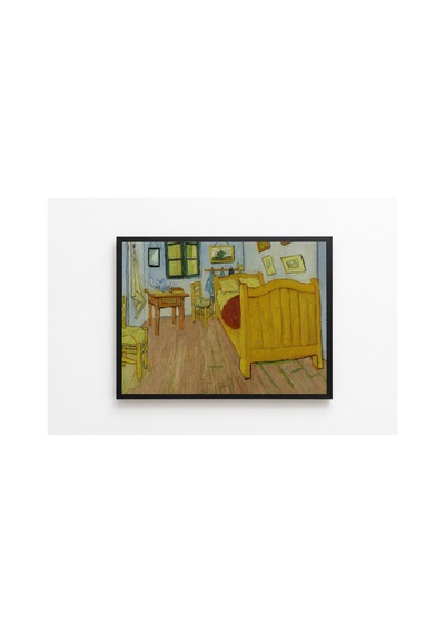Van Gogh Arles'daki Yatak Odası Çerçevesiz Poster 30x42 Cm A3 Tablo Duvar Dekoru Mat Fotoğraf Kağıdı