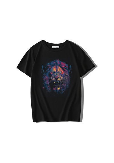 Brz Kıds Brz Kids Unisex Çocuk Lion Color Aslan T-shirt-siyah Siyah