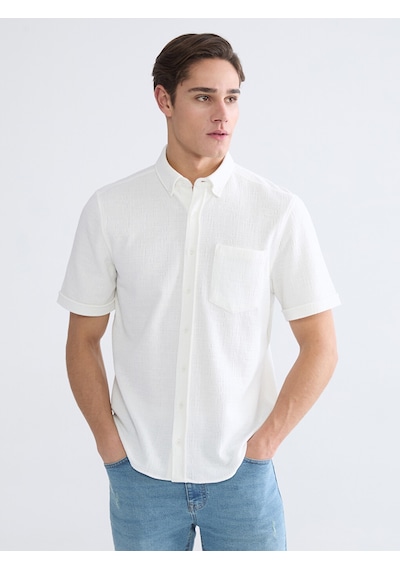 Lcwaıkıkı Classic Beyaz Regular Fit Erkek Basic Gömlek