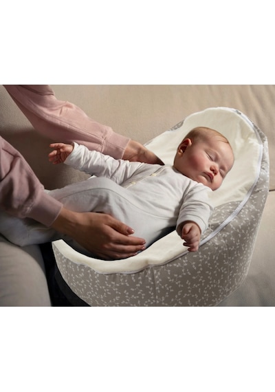 Babyjem Fasulye Yatak Gri Çiçek