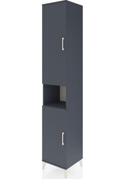 Hyperion Dolap 7 Raflı 2 Kapaklı 44x44x243 Antrasit-antrasit Antrasit