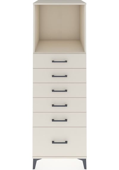 Kronos Dolap Tek Raflı 6 Çekmeceli 60x59x182 Aytaşı-aytaşı Aytaşı