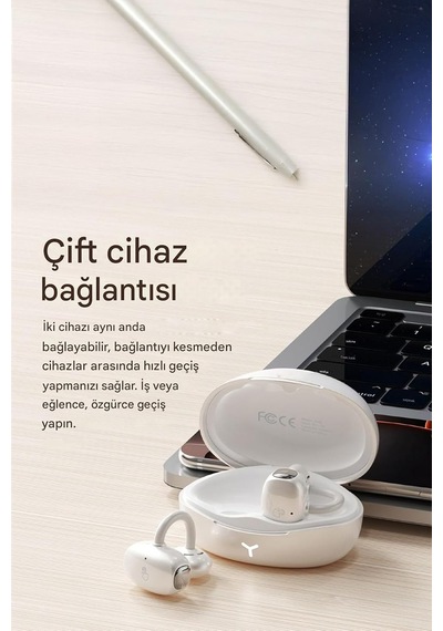 Ows Klipsli Kablosuz Bt V5.4 + Edr + Anc Kulak Üstü Premium Sporcu Kulaklığı Mt930 Siyah İle Uyumlu