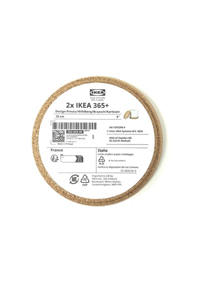 Ikea 365+ Kupa, Bardak, Fincan Altlığı Derin Oluklu 10cm Masa Yüzeyini Korur,takı Kasesi 4 Adet Sku: Smg8690010569868 Acı Kahverengi