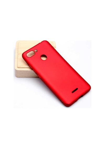 Kilifone - Xiaomi Uyumlu Redmi 6 - Kılıf Mat Renkli Esnek Premier Silikon Kapak - Kırmızı
