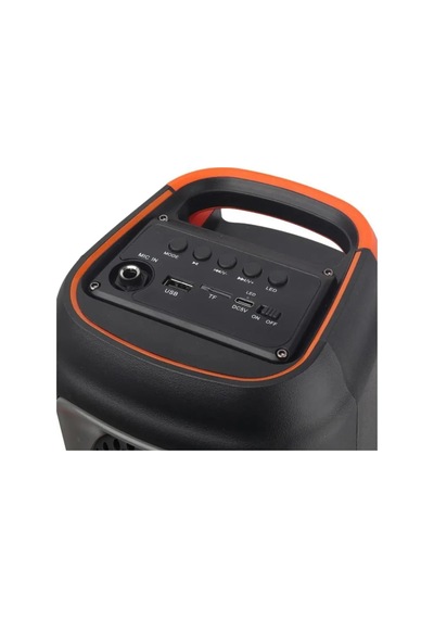 Extra Bass Bluetooth Hoparlör Speaker Karaoke Mikrofonlu 10w 2x4inç Subwoofer Rgb Işıklı 1500mah Tws