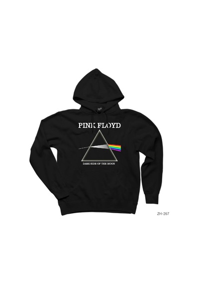 Pink Floyd Dark Side Siyah Kapşonlu Sweatshirt Hoodie