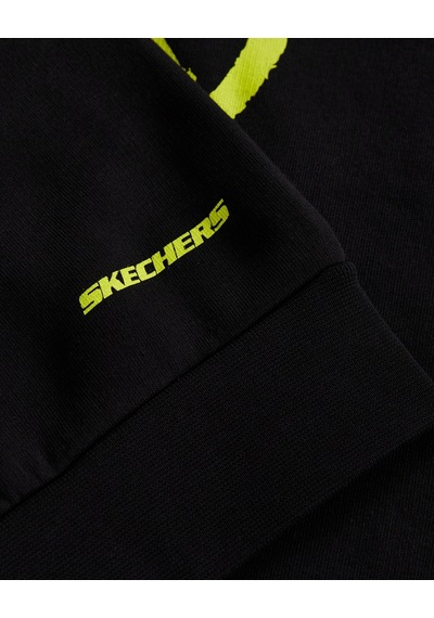 Skechers B Heavy Weight Fleece Hoodie Sweatshirt Büyük Erkek Çocuk Siyah Sweatshirt Sk232184-001 Siyah