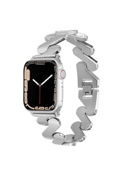 Watch 44mm Kordon Uyumlu Krd-80 Metal Strap Kayış Clo- Gümüş