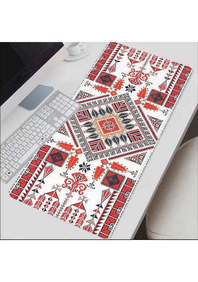 Sge Teknoloji 70x30 Cm Antika Desen Kaydırmaz Taban Speed Yüzey Oyuncu Mouse Pad Gaming