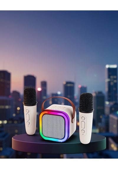 Kablosuz Karaoke Hoparlör Bluetooth 5.0 Xucz2mikrofonluspeaker-4
