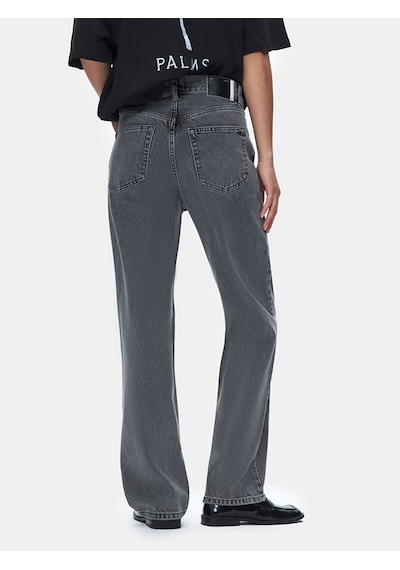 Ltb Vanetta Düz Paça Yüksek Bel Jean Pantolon 010095176316045 55791 Orta Grı Gri