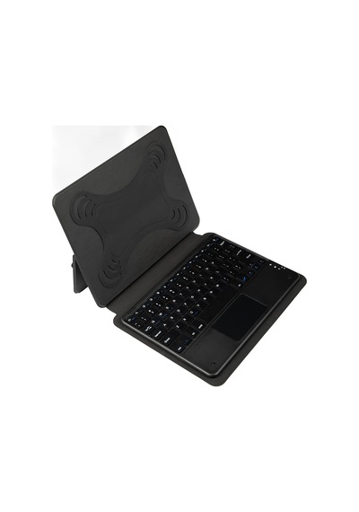 Apple Uyumlu iPad Pro 12.9 2021 5.nesil Border Keyboard Bluetooh Bağlantılı Standlı Klavyeli Tablet Kılıfı Arka Kapak