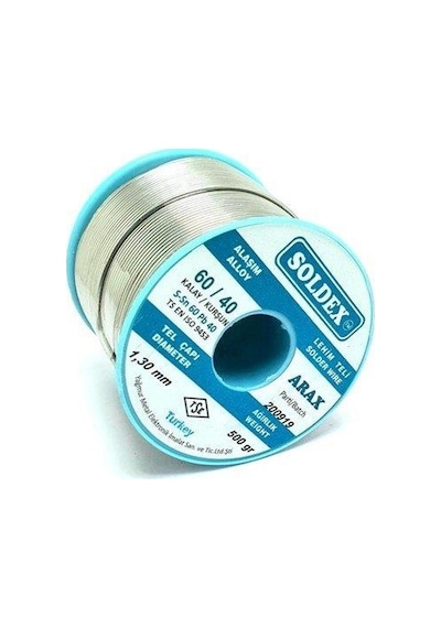 Soldex 1.30mm 500gr Sn60 Pb40 Arax Lehim Teli