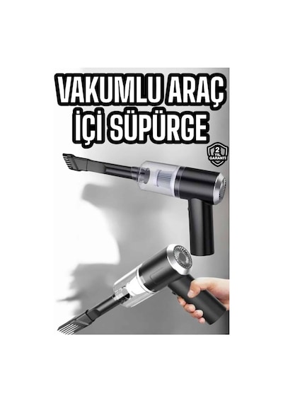 Araç İçi Süpürge Filtreli Şarjlı Süpürge Vakumlu Yıkanabilir