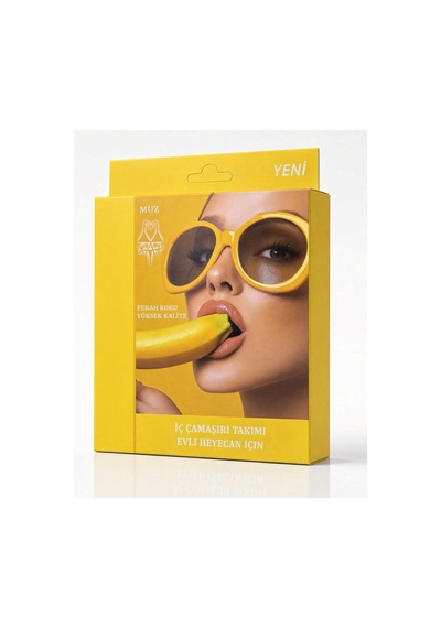 Colezium Muz Aromalı Yenilebilir İç Çamaşırı Takımı - Renkli / Standart Çok Renkli