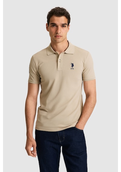 U.S. Polo Assn. U.s. Polo Assn. Erkek Açık Haki Tişört Basic 50326920-vr183 Acık Hakı