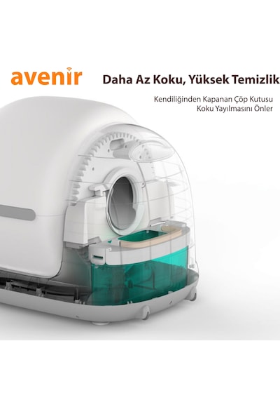 Avenir Av-cb02w Otomatik Akıllı Kedi Tuvaleti App Kontrol + Paspas